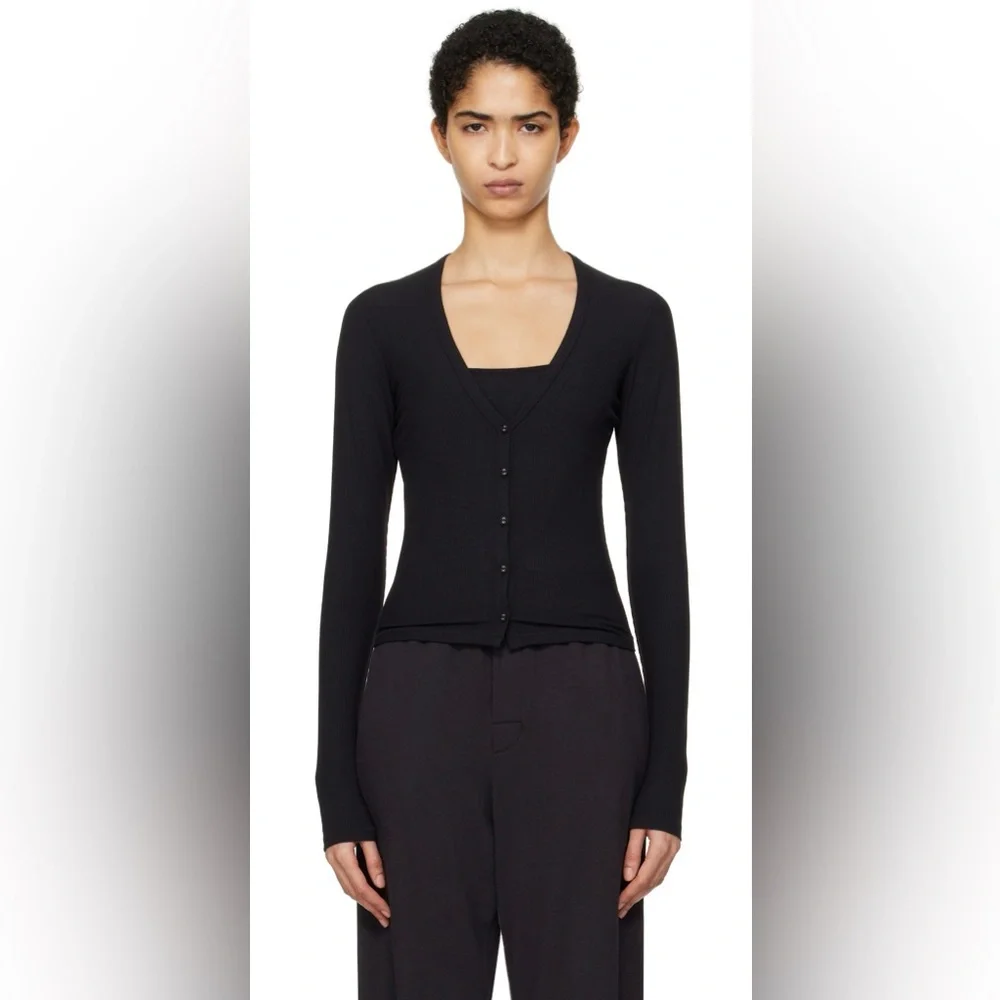 SKIMS - Black Soft Lounge Cardigan - Picture 5 of 5